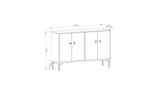 Comodă TV Cria, Diverse culori, 120x30x75 cm - Alb | SKU: 327ODS1136 | Comodă TV Cria, 120x30x75 cm, varianta Alb, produs pentru amenajarea locuinței, disponibil online în România la CasaMob