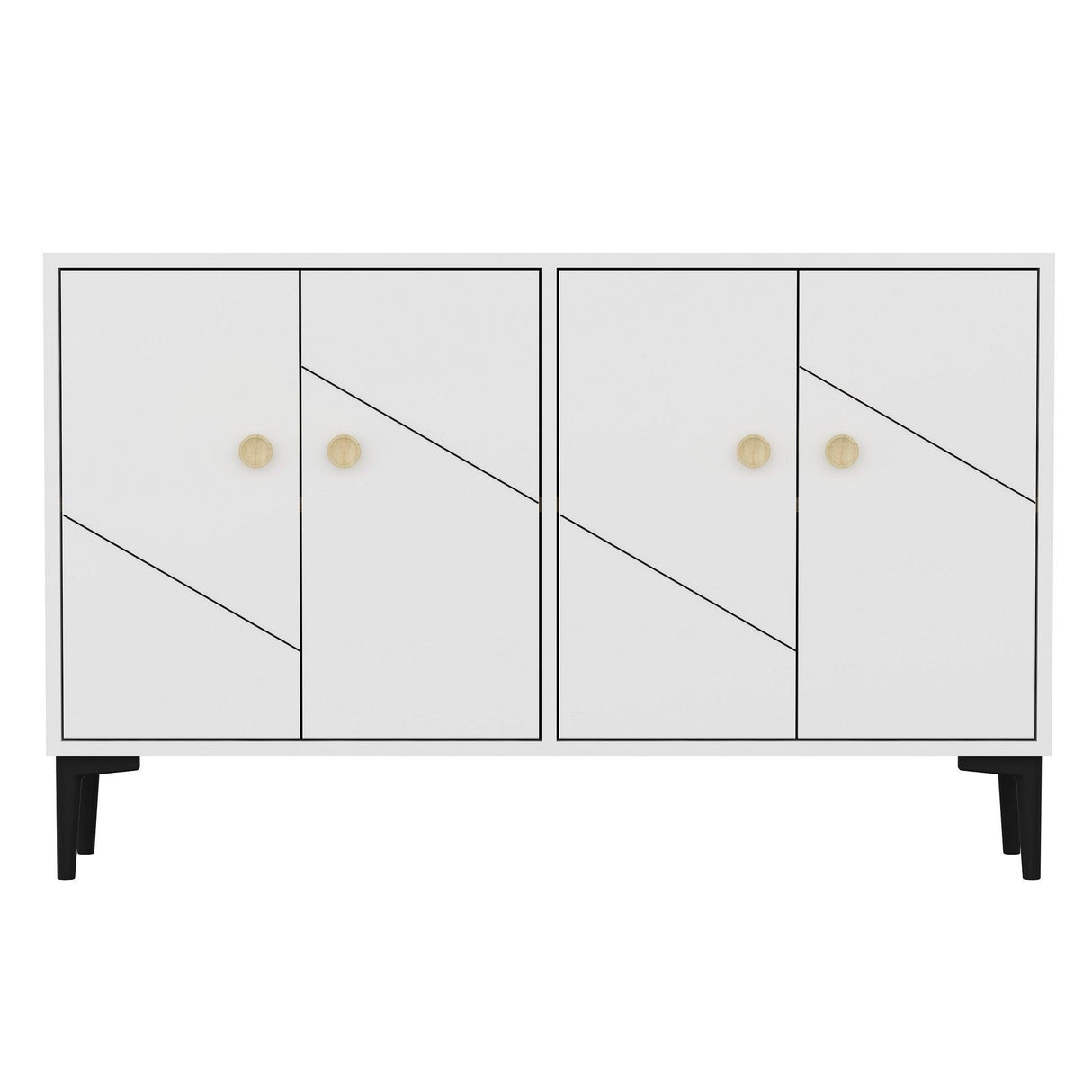 Comodă TV Myria, Diverse culori, 120x30x75 cm - Alb | SKU: 327ODS1138 | Comodă TV Myria, 120x30x75 cm, varianta Alb, produs pentru amenajarea locuinței, disponibil online în România la CasaMob