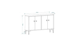 Comodă TV Myria, Diverse culori, 120x30x75 cm - Alb | SKU: 327ODS1138 | Comodă TV Myria, 120x30x75 cm, varianta Alb, produs pentru amenajarea locuinței, disponibil online în România la CasaMob
