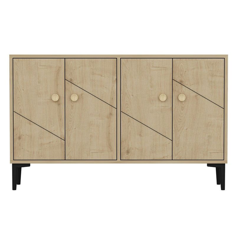 Stejar safir | SKU: 327ODS1139 | Comodă TV Myria, 120x30x75 cm, varianta Stejar safir, produs pentru amenajarea locuinței, disponibil online în România la CasaMob