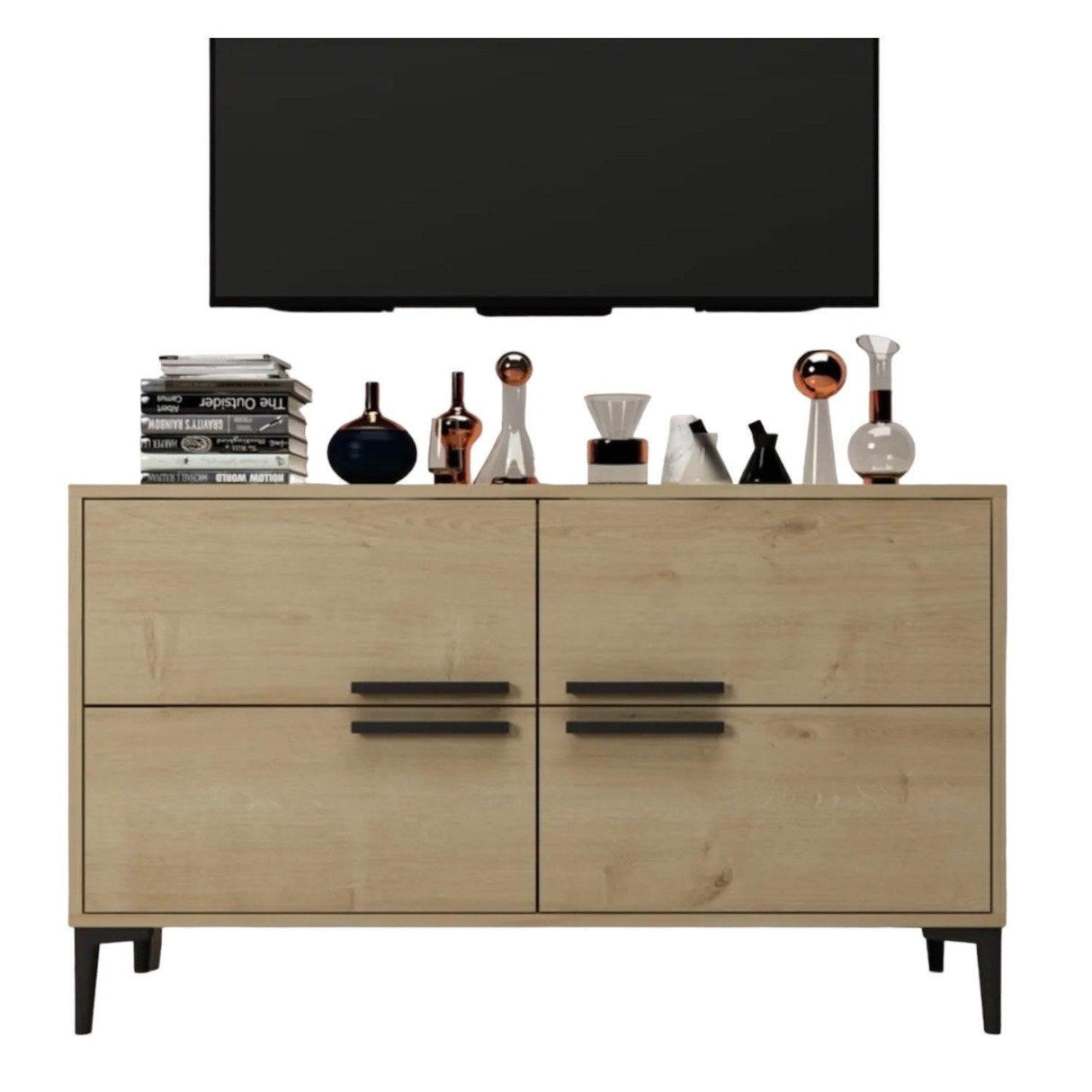 Comodă TV Ctn, Diverse culori, 120x30x75 cm - Stejar safir | SKU: 327ODS1146 | Comodă TV Ctn, 120x30x75 cm, varianta Stejar safir, produs pentru amenajarea locuinței, disponibil online în România la CasaMob