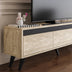 Travertin - Antracit | SKU: 327ODS1254 | Comodă TV Century, 150x30x45 cm, varianta Travertin - Antracit, produs pentru amenajarea locuinței, disponibil online în România la CasaMob