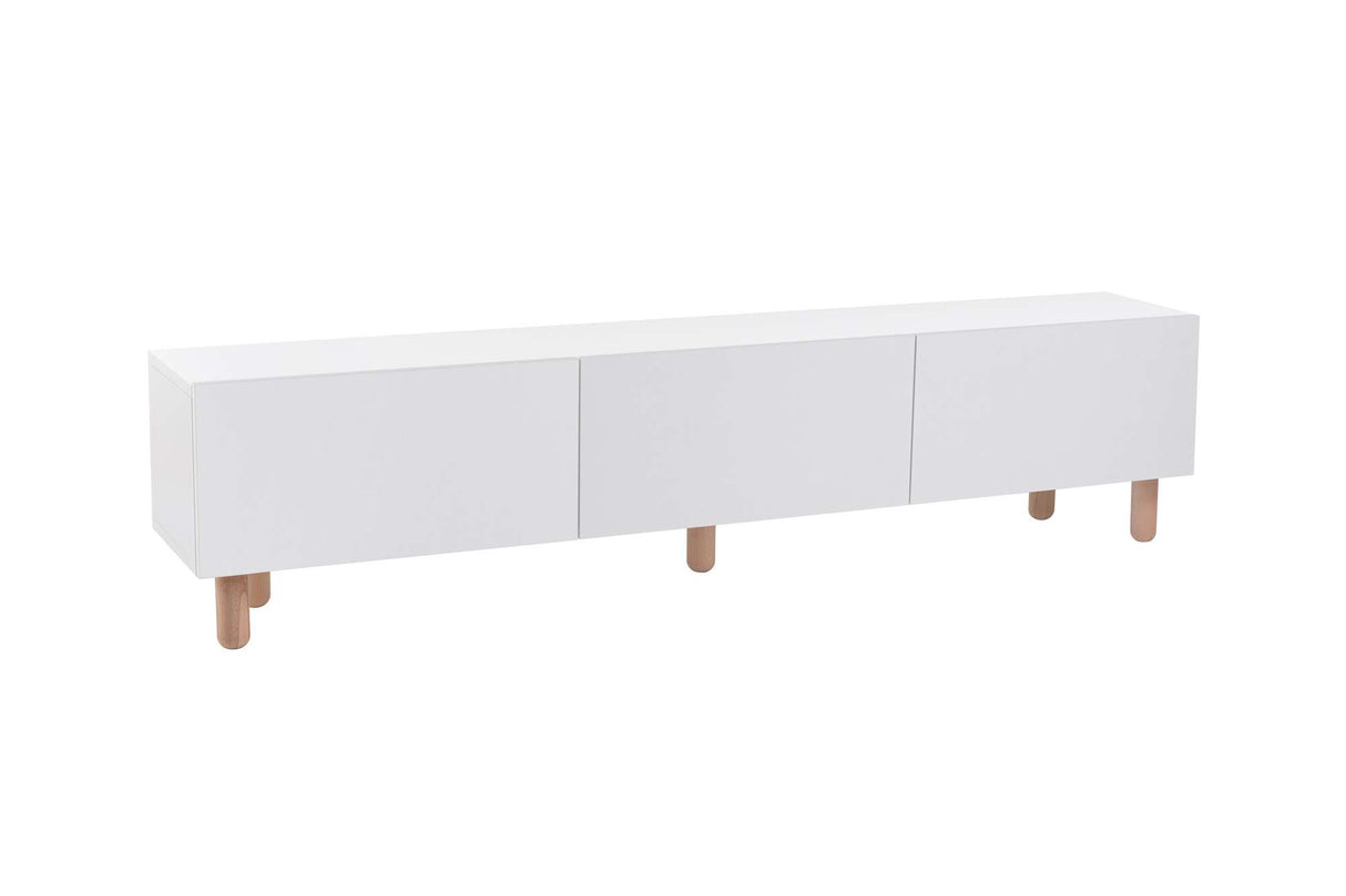 Comodă TV Alvin, Diverse culori, 180x31x42 cm - Alb | SKU: 327ODS1255 | Comodă TV Alvin, 180x31x42 cm, varianta Alb, produs pentru amenajarea locuinței, disponibil online în România la CasaMob