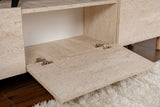 Comodă TV Alvin, Diverse culori, 180x31x42 cm - Travertin | SKU: 327ODS1256 | Comodă TV Alvin, 180x31x42 cm, varianta Travertin, produs pentru amenajarea locuinței, disponibil online în România la CasaMob
