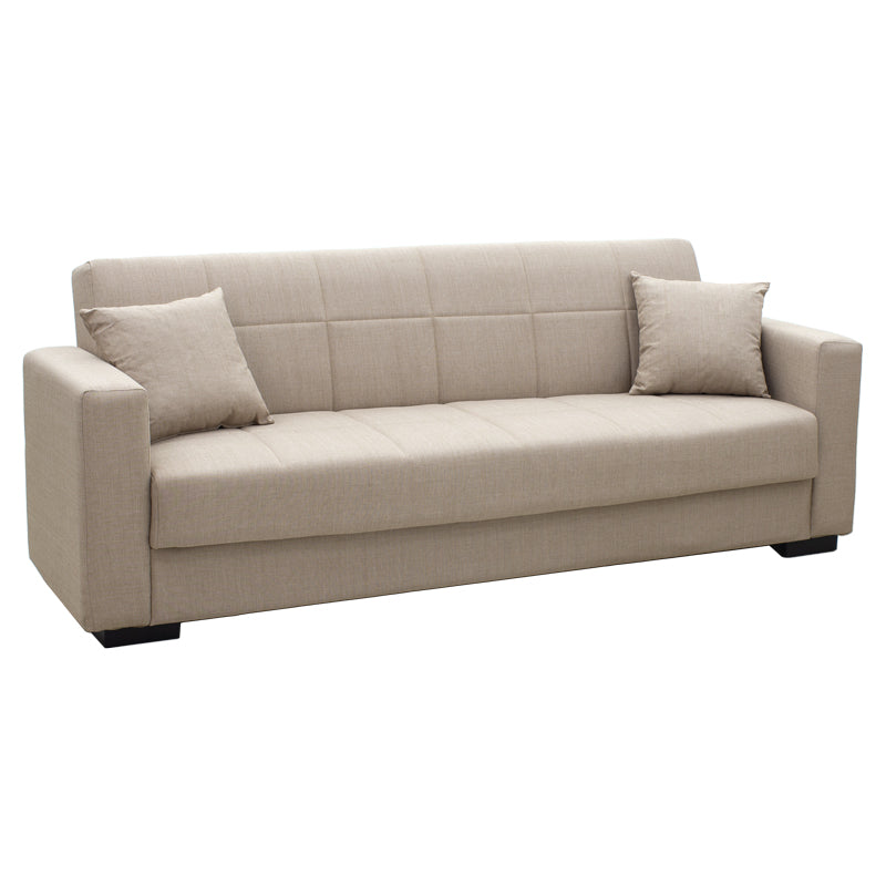 Canapea extensibilă cu depozitare Vox, Diverse culori, 214x82x83 cm - Crem | SKU: 328-000008 | Canapea extensibilă cu depozitare Vox, 214x82x83 cm, varianta Crem, produs pentru amenajarea locuinței, disponibil online în România la CasaMob
