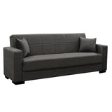 Canapea extensibilă cu depozitare Vox, Diverse culori, 214x82x83 cm - Gri închis | SKU: 328-000010 | Canapea extensibilă cu depozitare Vox, 214x82x83 cm, varianta Gri închis, produs pentru amenajarea locuinței, disponibil online în România la CasaMob