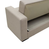 Canapea extensibilă cu depozitare Vox, Diverse culori, 154x82x83 cm - Crem | SKU: 328-000012 | Canapea extensibilă cu depozitare Vox, 154x82x83 cm, varianta Crem, produs pentru amenajarea locuinței, disponibil online în România la CasaMob