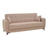 Canapea extensibila cu depozitare pentru trei persoane Lincoln, tesatura, Diverse culori, 225x85x90 cm, 85x225 cm - Bej | SKU: 328-000016 | Canapea extensibila cu depozitare pentru trei persoane Lincoln, tesatura, 225x85x90 cm, 85x225 cm, varianta Bej, produs pentru amenajarea locuinței, disponibil online în România la CasaMob