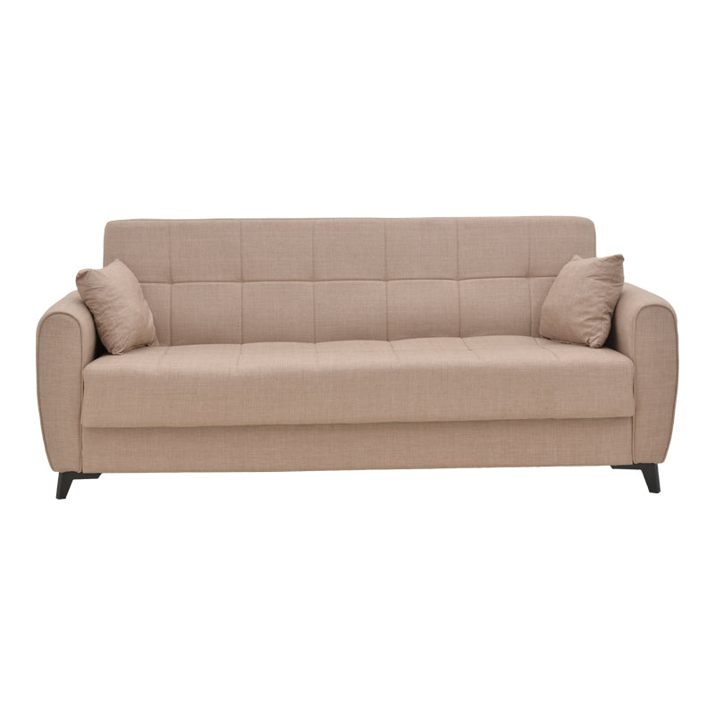 Canapea extensibila cu depozitare pentru trei persoane Lincoln, tesatura, Diverse culori, 225x85x90 cm, 85x225 cm - Bej | SKU: 328-000016 | Canapea extensibila cu depozitare pentru trei persoane Lincoln, tesatura, 225x85x90 cm, 85x225 cm, varianta Bej, produs pentru amenajarea locuinței, disponibil online în România la CasaMob