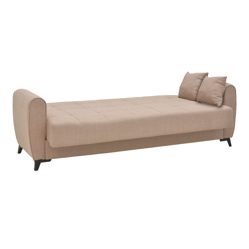 Canapea extensibila cu depozitare pentru trei persoane Lincoln, tesatura, Diverse culori, 225x85x90 cm, 85x225 cm - Bej | SKU: 328-000016 | Canapea extensibila cu depozitare pentru trei persoane Lincoln, tesatura, 225x85x90 cm, 85x225 cm, varianta Bej, produs pentru amenajarea locuinței, disponibil online în România la CasaMob