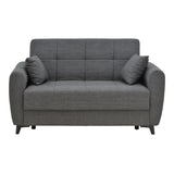 Canapea extensibilă cu depozitare Lincoln, Diverse culori, 165x85x90 cm - Gri închis | SKU: 328-000021 | Canapea extensibilă cu depozitare Lincoln, 165x85x90 cm, varianta Gri închis, produs pentru amenajarea locuinței, disponibil online în România la CasaMob