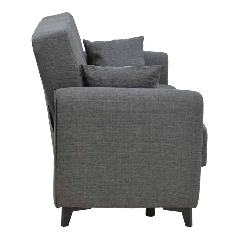 Canapea extensibilă cu depozitare Lincoln, Diverse culori, 165x85x90 cm - Gri închis | SKU: 328-000021 | Canapea extensibilă cu depozitare Lincoln, 165x85x90 cm, varianta Gri închis, produs pentru amenajarea locuinței, disponibil online în România la CasaMob