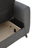 Canapea extensibilă cu depozitare Lincoln, Diverse culori, 165x85x90 cm - Gri închis | SKU: 328-000021 | Canapea extensibilă cu depozitare Lincoln, 165x85x90 cm, varianta Gri închis, produs pentru amenajarea locuinței, disponibil online în România la CasaMob