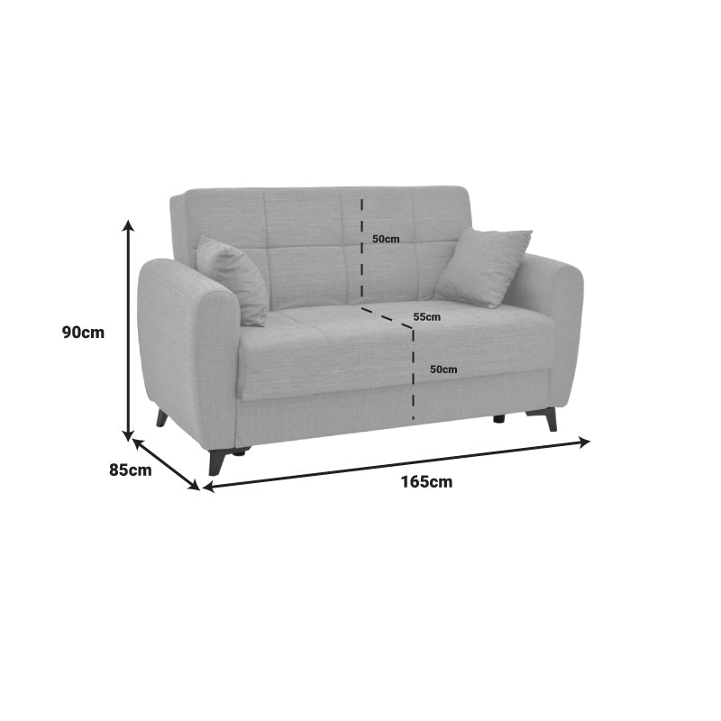 Canapea extensibilă cu depozitare Lincoln, Diverse culori, 165x85x90 cm - Gri închis | SKU: 328-000021 | Canapea extensibilă cu depozitare Lincoln, 165x85x90 cm, varianta Gri închis, produs pentru amenajarea locuinței, disponibil online în România la CasaMob