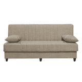 Canapea extensibilă 3 locuri Romina, cu spațiu de depozitare, Diverse culori, 190x85x90 cm - Crem | SKU: 328-000022 | Canapea extensibilă 3 locuri Romina, cu spațiu de depozitare, 190x85x90 cm, varianta Crem, produs pentru amenajarea locuinței, disponibil online în România la CasaMob
