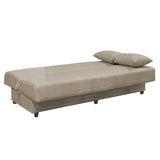 Canapea extensibilă 3 locuri Romina, cu spațiu de depozitare, Diverse culori, 190x85x90 cm - Crem | SKU: 328-000022 | Canapea extensibilă 3 locuri Romina, cu spațiu de depozitare, 190x85x90 cm, varianta Crem, produs pentru amenajarea locuinței, disponibil online în România la CasaMob