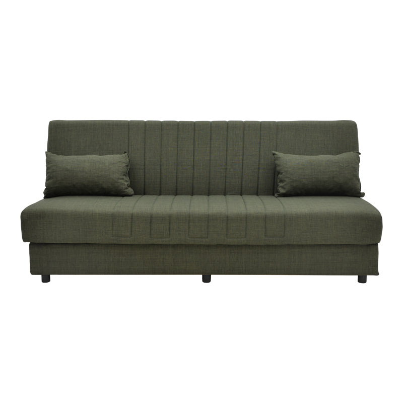 Canapea extensibilă 3 locuri Romina, cu spațiu de depozitare, Diverse culori, 190x85x90 cm - Verde | SKU: 328-000023 | Canapea extensibilă 3 locuri Romina, cu spațiu de depozitare, 190x85x90 cm, varianta Verde, produs pentru amenajarea locuinței, disponibil online în România la CasaMob