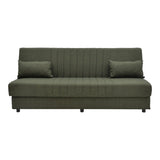 Canapea extensibilă 3 locuri Romina, cu spațiu de depozitare, Diverse culori, 190x85x90 cm - Verde | SKU: 328-000023 | Canapea extensibilă 3 locuri Romina, cu spațiu de depozitare, 190x85x90 cm, varianta Verde, produs pentru amenajarea locuinței, disponibil online în România la CasaMob