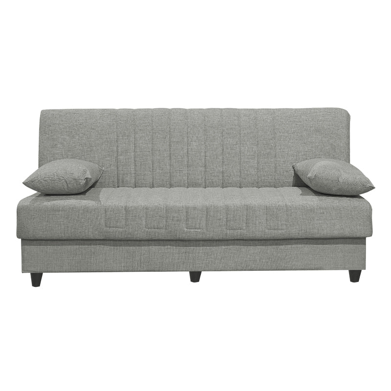 Canapea extensibilă 3 locuri Romina, cu spațiu de depozitare, Diverse culori, 190x85x90 cm - Gri deschis | SKU: 328-000024 | Canapea extensibilă 3 locuri Romina, cu spațiu de depozitare, 190x85x90 cm, varianta Gri deschis, produs pentru amenajarea locuinței, disponibil online în România la CasaMob