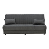 Canapea extensibilă 3 locuri Romina, cu spațiu de depozitare, Diverse culori, 190x85x90 cm - Gri închis | SKU: 328-000025 | Canapea extensibilă 3 locuri Romina, cu spațiu de depozitare, 190x85x90 cm, varianta Gri închis, produs pentru amenajarea locuinței, disponibil online în România la CasaMob