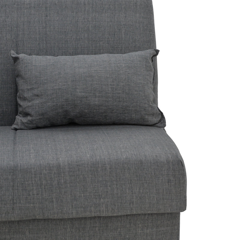 Canapea extensibilă 3 locuri Romina, cu spațiu de depozitare, Diverse culori, 190x85x90 cm - Gri închis | SKU: 328-000025 | Canapea extensibilă 3 locuri Romina, cu spațiu de depozitare, 190x85x90 cm, varianta Gri închis, produs pentru amenajarea locuinței, disponibil online în România la CasaMob