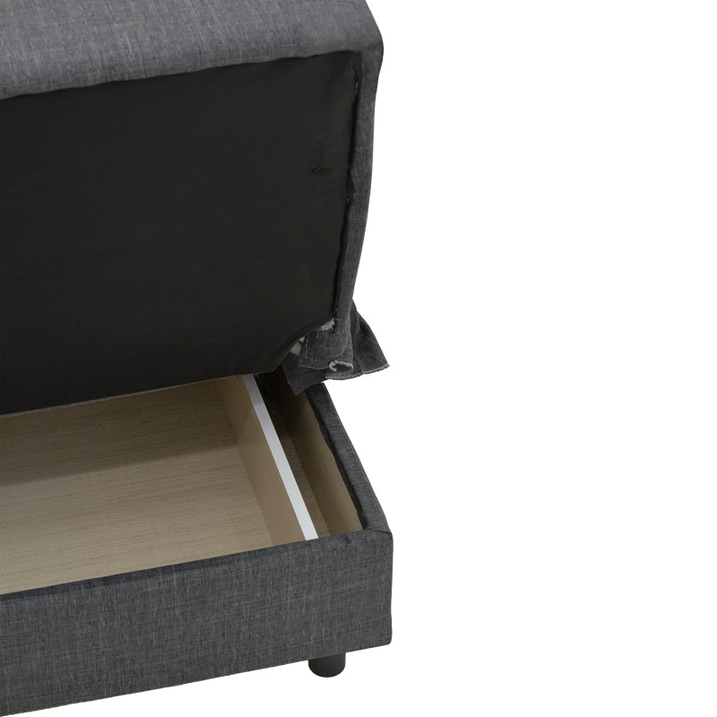 Canapea extensibilă 3 locuri Romina, cu spațiu de depozitare, Diverse culori, 190x85x90 cm - Gri închis | SKU: 328-000025 | Canapea extensibilă 3 locuri Romina, cu spațiu de depozitare, 190x85x90 cm, varianta Gri închis, produs pentru amenajarea locuinței, disponibil online în România la CasaMob
