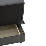 Canapea extensibilă 3 locuri Romina, cu spațiu de depozitare, Diverse culori, 190x85x90 cm - Gri închis | SKU: 328-000025 | Canapea extensibilă 3 locuri Romina, cu spațiu de depozitare, 190x85x90 cm, varianta Gri închis, produs pentru amenajarea locuinței, disponibil online în România la CasaMob