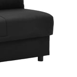 Canapea extensibilă 3 locuri Romina, cu spațiu de depozitare, Diverse culori, 190x85x90 cm - Negru | SKU: 328-000026 | Canapea extensibilă 3 locuri Romina, cu spațiu de depozitare, 190x85x90 cm, varianta Negru, produs pentru amenajarea locuinței, disponibil online în România la CasaMob