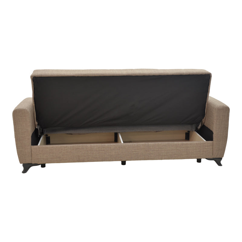 Canapea extensibilă cu depozitare Modesto, Diverse culori, 215x85x80 cm - Bej | SKU: 328-000028 | Canapea extensibilă cu depozitare Modesto, 215x85x80 cm, varianta Bej, produs pentru amenajarea locuinței, disponibil online în România la CasaMob