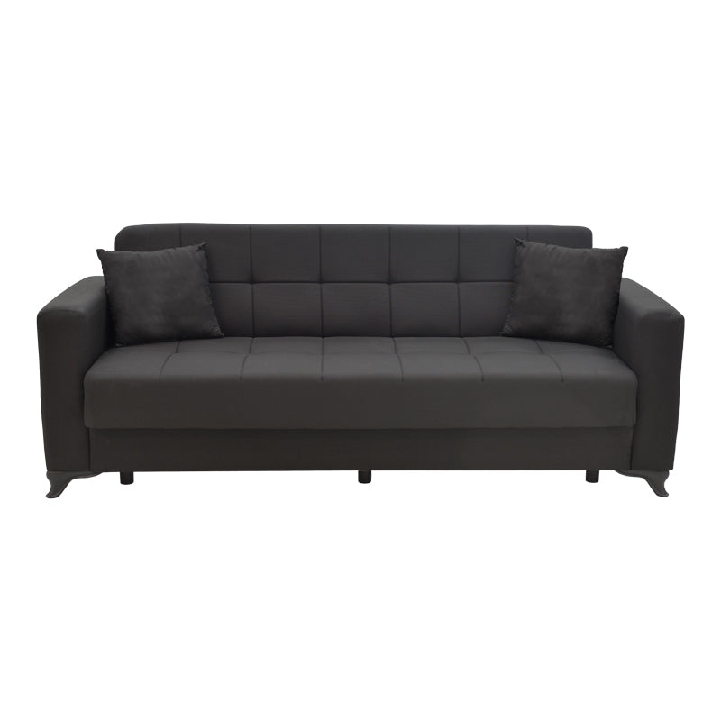 Canapea extensibilă cu depozitare Modesto, Diverse culori, 215x85x80 cm - Negru | SKU: 328-000029 | Canapea extensibilă cu depozitare Modesto, 215x85x80 cm, varianta Negru, produs pentru amenajarea locuinței, disponibil online în România la CasaMob