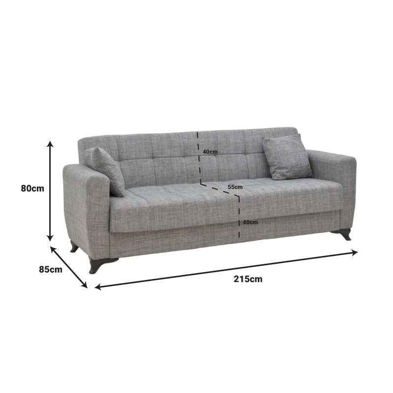 Canapea extensibilă cu depozitare Modesto, Diverse culori, 215x85x80 cm - Negru | SKU: 328-000029 | Canapea extensibilă cu depozitare Modesto, 215x85x80 cm, varianta Negru, produs pentru amenajarea locuinței, disponibil online în România la CasaMob