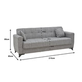 Canapea extensibilă cu depozitare Modesto, Diverse culori, 215x85x80 cm - Negru | SKU: 328-000029 | Canapea extensibilă cu depozitare Modesto, 215x85x80 cm, varianta Negru, produs pentru amenajarea locuinței, disponibil online în România la CasaMob