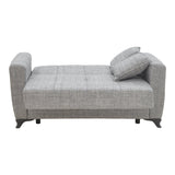 Canapea extensibilă cu depozitare Modesto, Diverse culori, 155x85x80 cm - Gri deschis | SKU: 328-000030 | Canapea extensibilă cu depozitare Modesto, 155x85x80 cm, varianta Gri deschis, produs pentru amenajarea locuinței, disponibil online în România la CasaMob