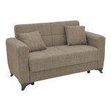 Canapea extensibilă cu depozitare Modesto, Diverse culori, 155x85x80 cm - Maro deschis | SKU: 328-000031 | Canapea extensibilă cu depozitare Modesto, 155x85x80 cm, varianta Maro deschis, produs pentru amenajarea locuinței, disponibil online în România la CasaMob