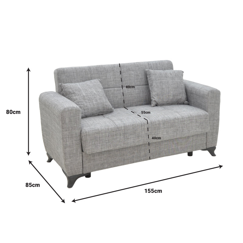 Canapea extensibilă cu depozitare Modesto, Diverse culori, 155x85x80 cm - Maro deschis | SKU: 328-000031 | Canapea extensibilă cu depozitare Modesto, 155x85x80 cm, varianta Maro deschis, produs pentru amenajarea locuinței, disponibil online în România la CasaMob