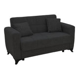 Canapea extensibilă cu depozitare Modesto, Diverse culori, 155x85x80 cm - Negru | SKU: 328-000032 | Canapea extensibilă cu depozitare Modesto, 155x85x80 cm, varianta Negru, produs pentru amenajarea locuinței, disponibil online în România la CasaMob
