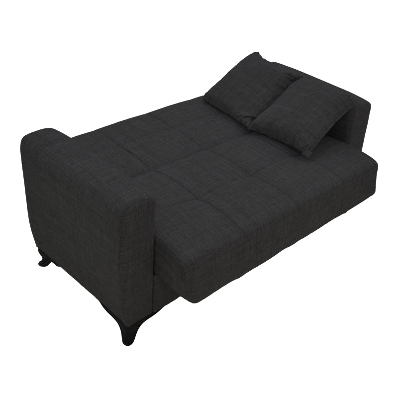 Canapea extensibilă cu depozitare Modesto, Diverse culori, 155x85x80 cm - Negru | SKU: 328-000032 | Canapea extensibilă cu depozitare Modesto, 155x85x80 cm, varianta Negru, produs pentru amenajarea locuinței, disponibil online în România la CasaMob