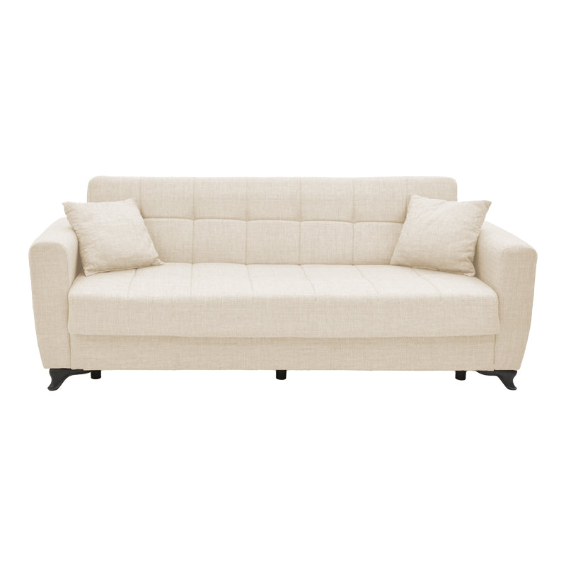 Canapea extensibilă cu depozitare Modesto, Diverse culori, 215x85x80 cm - Crem | SKU: 328-000043 | Canapea extensibilă cu depozitare Modesto, 215x85x80 cm, varianta Crem, produs pentru amenajarea locuinței, disponibil online în România la CasaMob