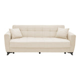 Canapea extensibilă cu depozitare Modesto, Diverse culori, 215x85x80 cm - Crem | SKU: 328-000043 | Canapea extensibilă cu depozitare Modesto, 215x85x80 cm, varianta Crem, produs pentru amenajarea locuinței, disponibil online în România la CasaMob