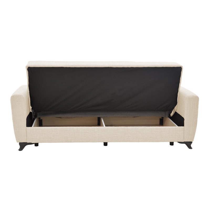 Canapea extensibilă cu depozitare Modesto, Diverse culori, 215x85x80 cm - Crem | SKU: 328-000043 | Canapea extensibilă cu depozitare Modesto, 215x85x80 cm, varianta Crem, produs pentru amenajarea locuinței, disponibil online în România la CasaMob