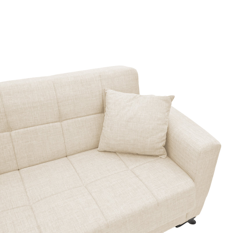 Canapea extensibilă cu depozitare Modesto, Diverse culori, 215x85x80 cm - Crem | SKU: 328-000043 | Canapea extensibilă cu depozitare Modesto, 215x85x80 cm, varianta Crem, produs pentru amenajarea locuinței, disponibil online în România la CasaMob