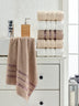 Maro - Alb - Bej | SKU: 336EPJ1119 | Set prosoape de baie 6 bucăți Flos, 50x85 cm, varianta Maro - Alb - Bej, produs pentru amenajarea locuinței, disponibil online în România la CasaMob