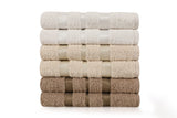 Set prosoape de baie 6 bucăți Flos, Diverse culori, 50x85 cm - Maro - Alb - Bej | SKU: 336EPJ1119 | Set prosoape de baie 6 bucăți Flos, 50x85 cm, varianta Maro - Alb - Bej, produs pentru amenajarea locuinței, disponibil online în România la CasaMob