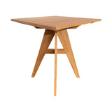 Masă dining Cadrada, Natural, 70x70x76 cm