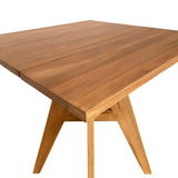 Masă dining Cadrada, Natural, 70x70x76 cm