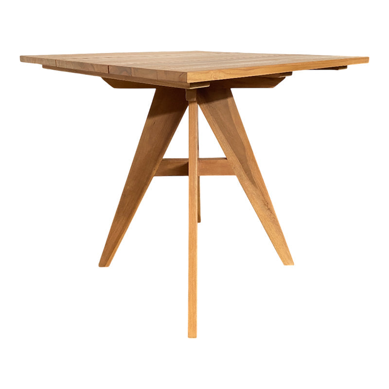 Masă dining Cadrada, Natural, 80x80x76 cm