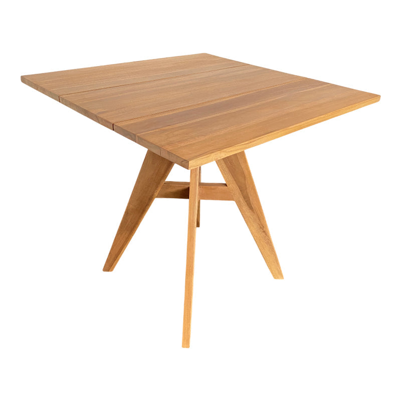 Masă dining Cadrada, Natural, 80x80x76 cm