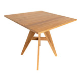 Masă dining Cadrada, Natural, 80x80x76 cm