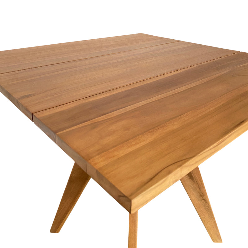 Masă dining Cadrada, Natural, 80x80x76 cm