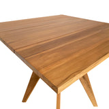 Masă dining Cadrada, Natural, 80x80x76 cm